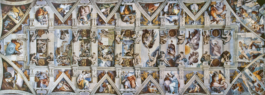 Sistine Chapel Ceiling (Full View) — by Michelangelo, 1508-1512